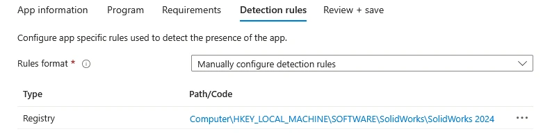 Intune Detection Rules